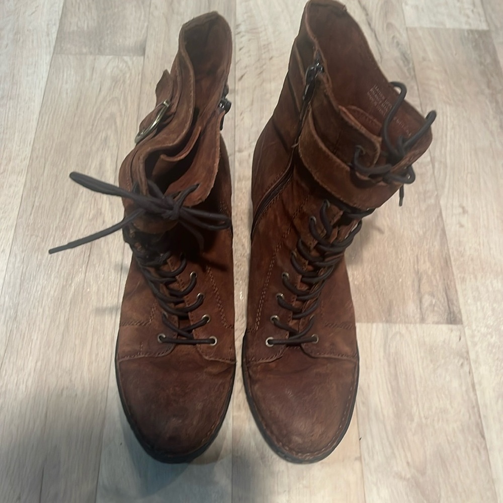 Born suede lace up boots
